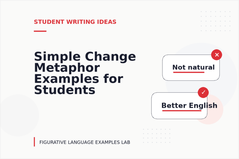 Simple Change Metaphor Examples for Students