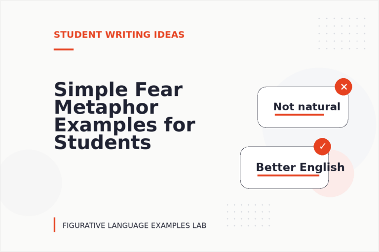 Simple Fear Metaphor Examples for Students
