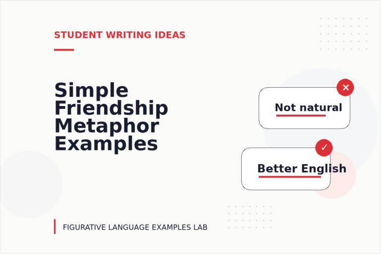 Simple Friendship Metaphor Examples for Students