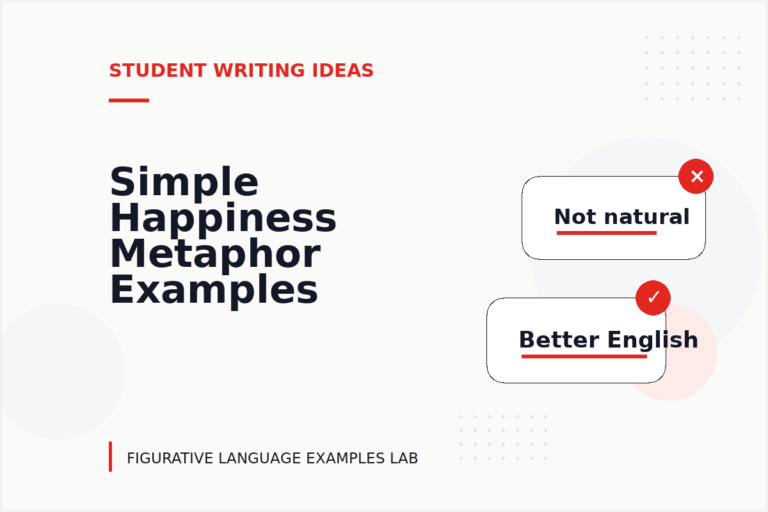 Simple Happiness Metaphor Examples for Students