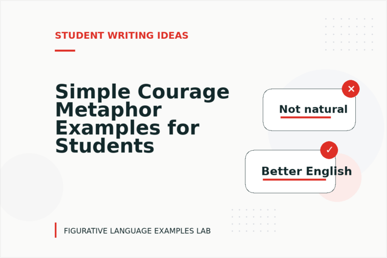 Simple Courage Metaphor Examples for Students