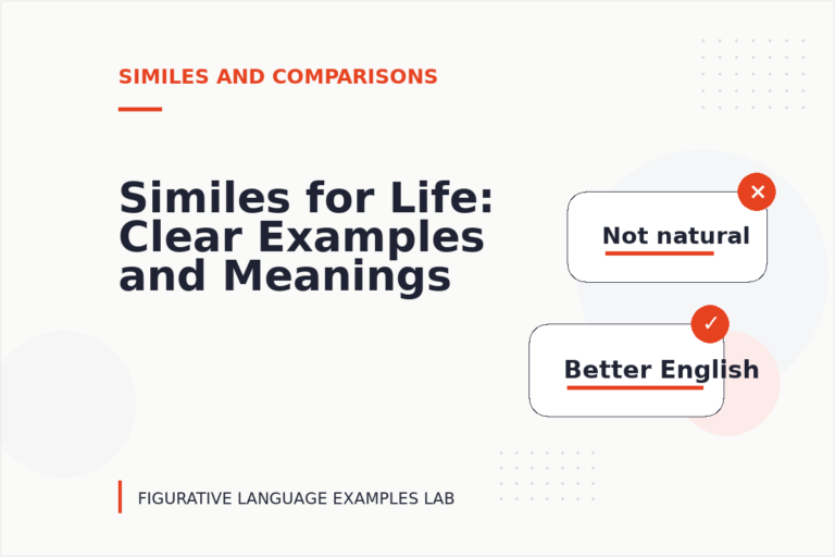 Similes for Life: Clear Examples and Meanings