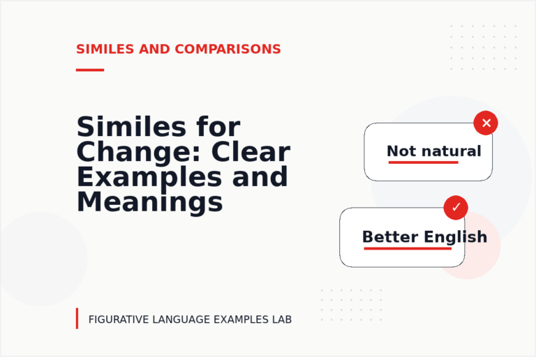 Similes for Change: Clear Examples and Meanings