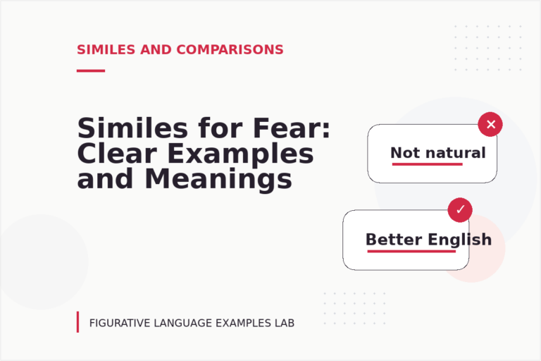 Similes for Fear: Clear Examples and Meanings