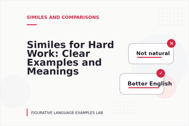 Similes for Hard Work: Clear Examples and Meanings
