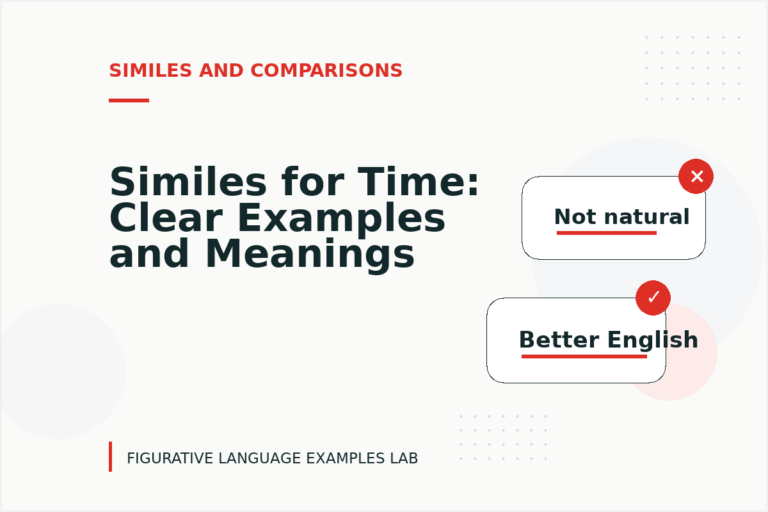 Similes for Time: Clear Examples and Meanings