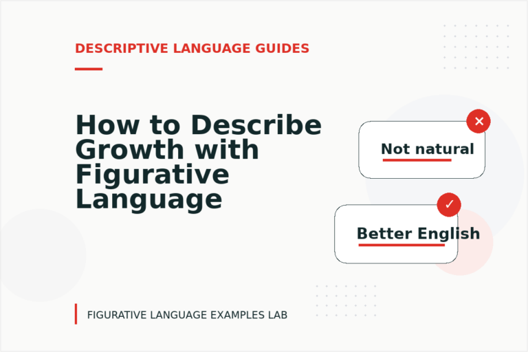 How to Describe Growth with Figurative Language